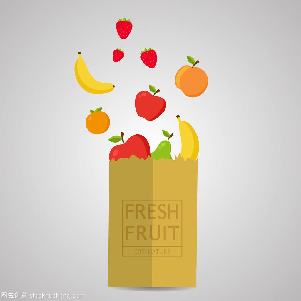 纸包新鲜，健康自然 100%天然水果与蔬菜的绿色生活